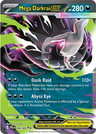 Mega Darkrai ex 048/084 (Pitch Black)