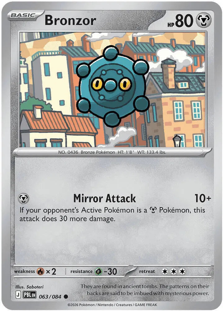 Bronzor 063/084 · Reverse Holofoil (Pitch Black)