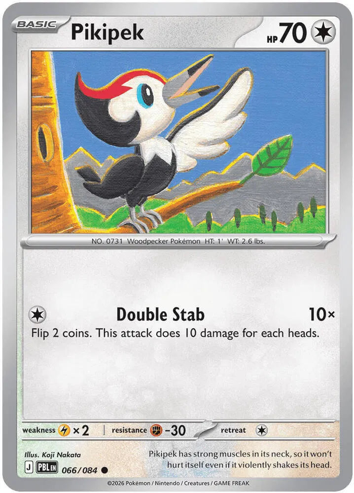 Pikipek 066/084 · Reverse Holofoil (Pitch Black)
