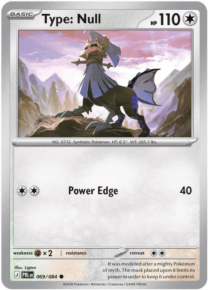 Type: Null 069/084 · Reverse Holofoil (Pitch Black)