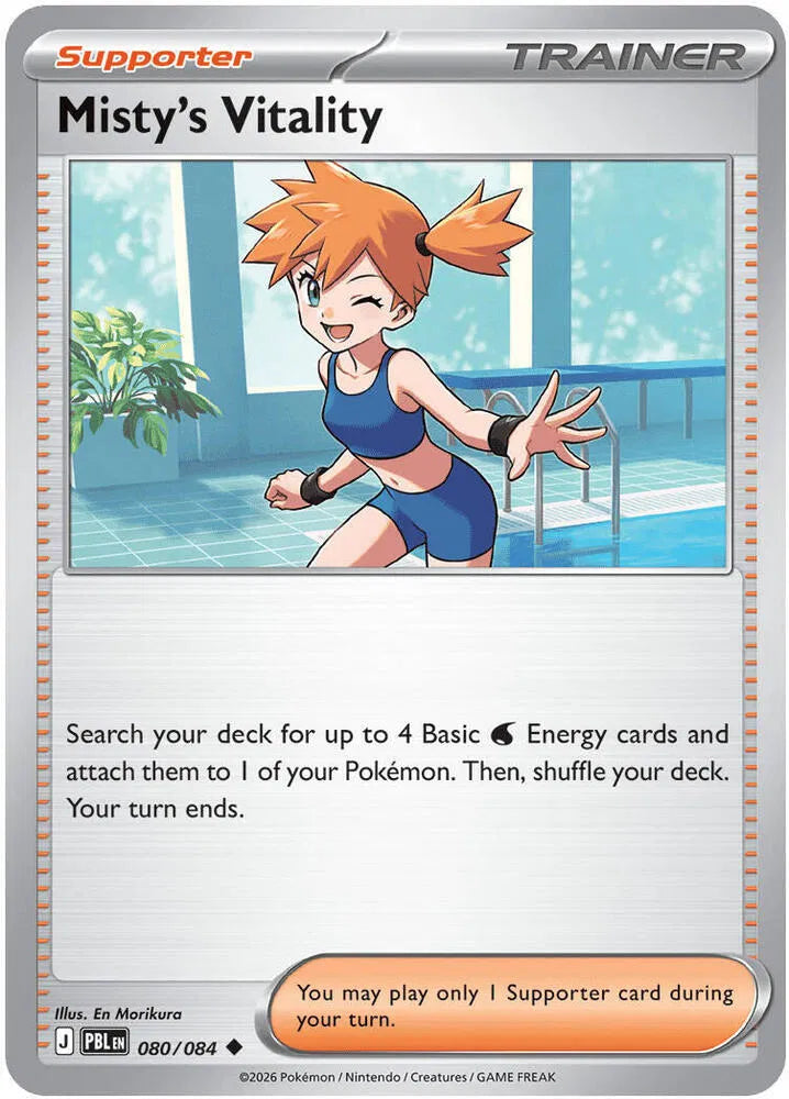 Misty's Vitality 080/084 · Reverse Holofoil (Pitch Black)