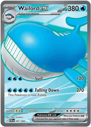Wailord ex Pitch Black Ultra Rare • 097/084 Holofoil