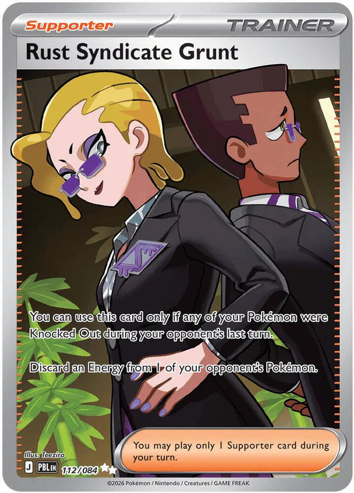 Rust Syndicate Grunt Pitch Black Ultra Rare • 112/084 Holofoil