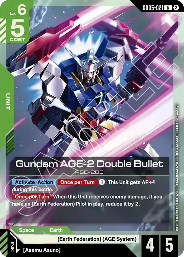 Gundam AGE-2 Double Bullet GD05-021 · Holofoil (Freedom Ascension)