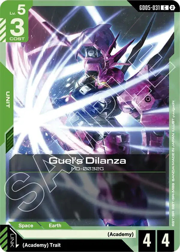 Guel's Dilanza GD05-031 · Normal (Freedom Ascension)