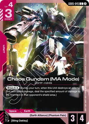 Chaos Gundam (MA Mode) GD05-045 · Normal (Freedom Ascension)