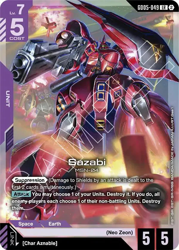 Sazabi (GD05-049) (Freedom Ascension)