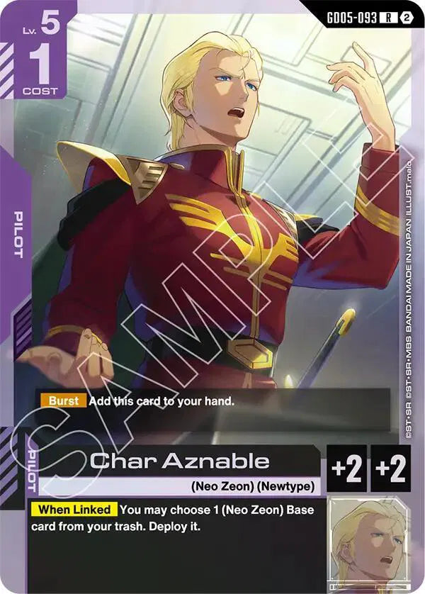 Char Aznable GD05-093 · Holofoil (Freedom Ascension)