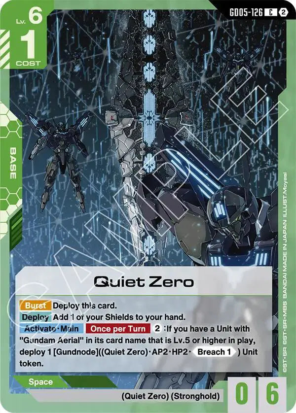Quiet Zero GD05-126 · Normal (Freedom Ascension)