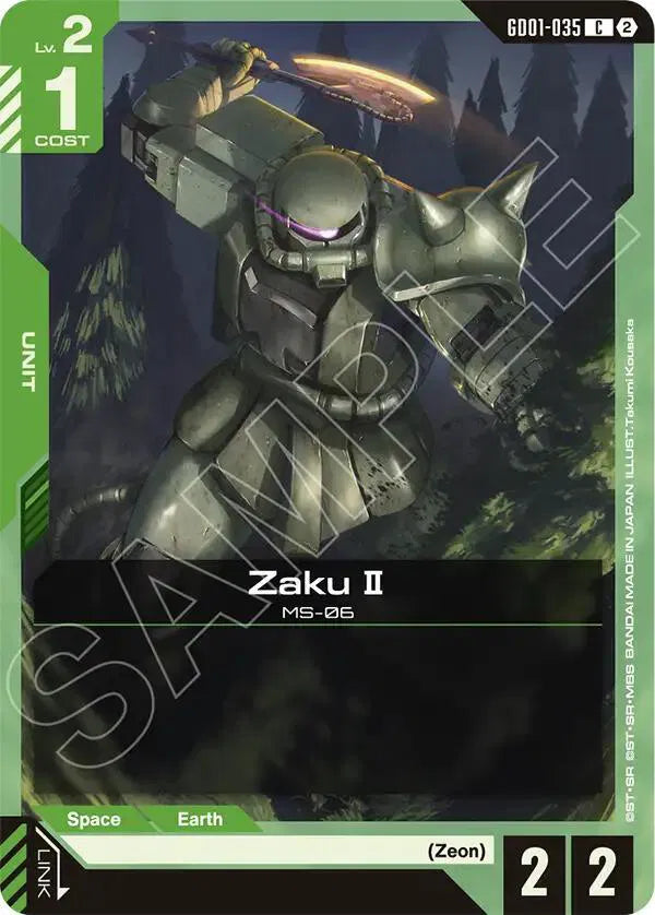 Zaku II GD01-035 · Normal (Deck Build Box Freedom Ascension)