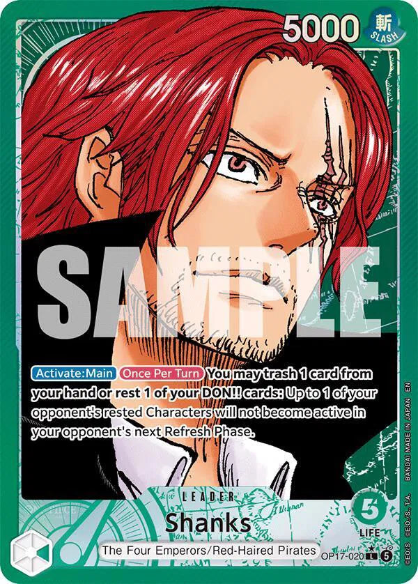 Shanks (Alternate Art) OP17-020 (The World's Strongest Warriors)
