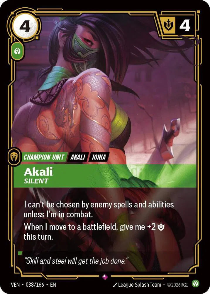 Akali, Silent 038/166 (Vendetta)