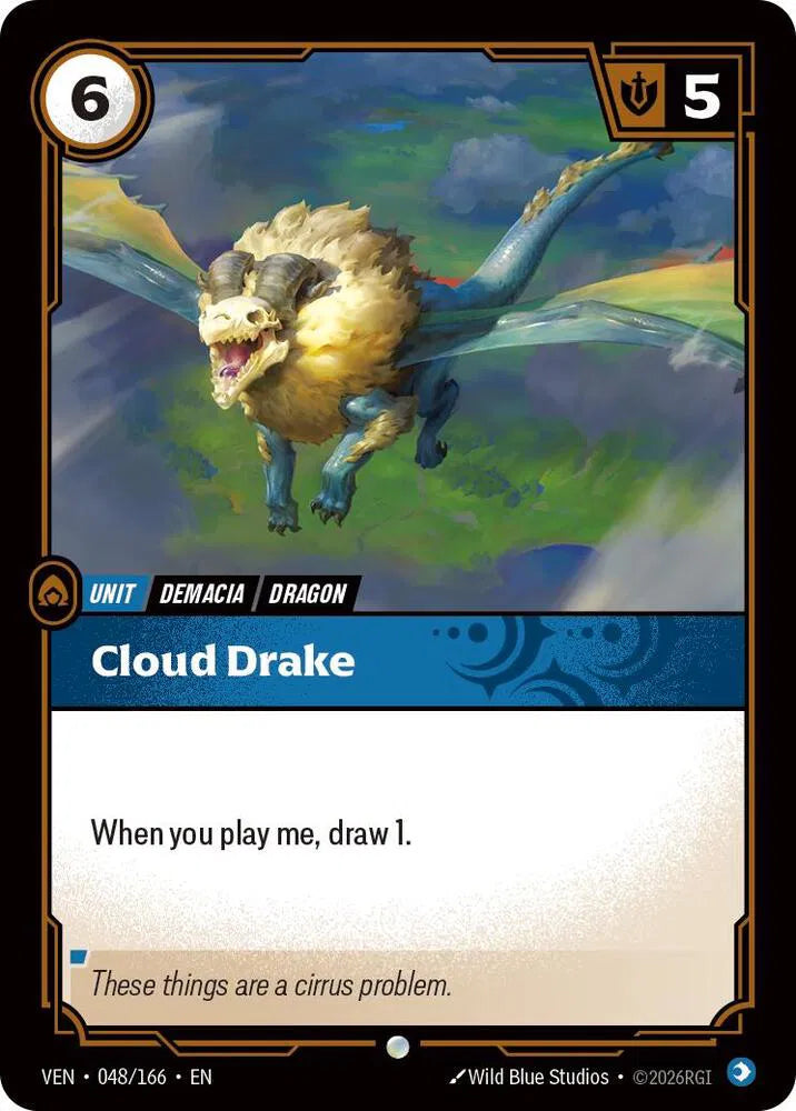 Cloud Drake 048/166 · Foil (Vendetta)