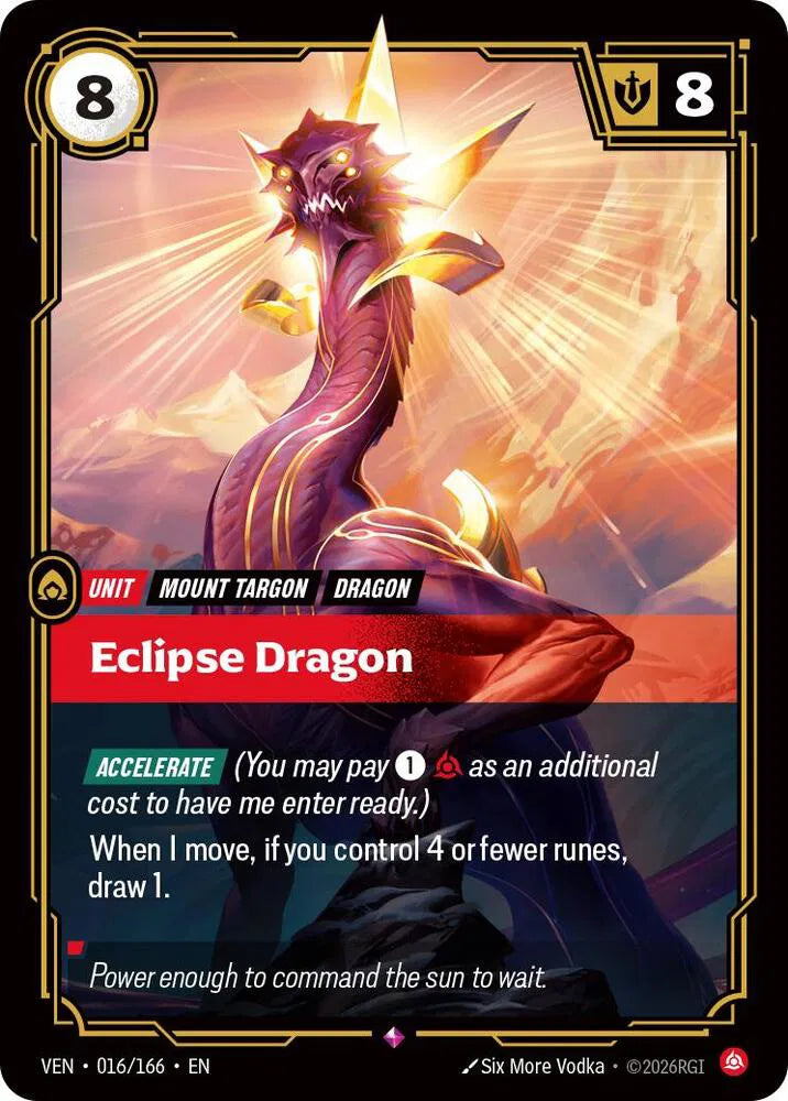 Eclipse Dragon 016/166 · Foil (Vendetta)