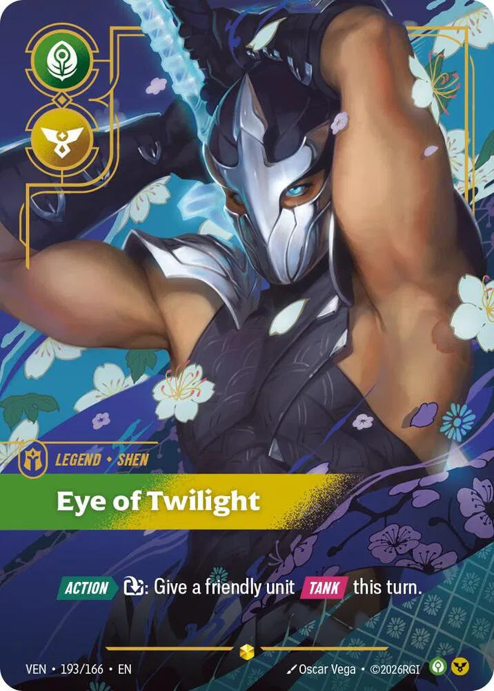 Riftbound League of Legends Vendetta Shen Eye of Twilight (Overnumbered) 193/166