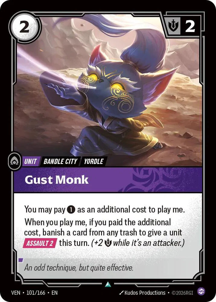 Gust Monk 101/166 · Foil (Vendetta)