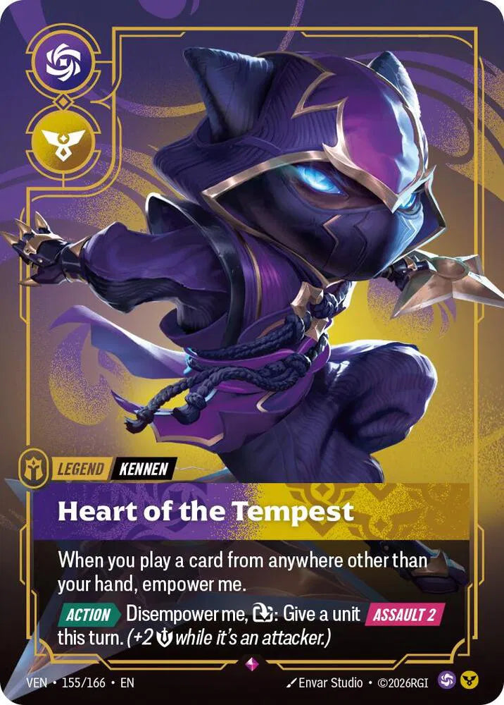 Yordle, Kennen - Heart of the Tempest 155/166 · Foil (Vendetta)