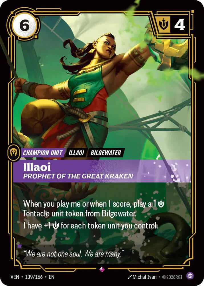 Illaoi, Prophet of the Great Kraken 109/166 · Foil (Vendetta)