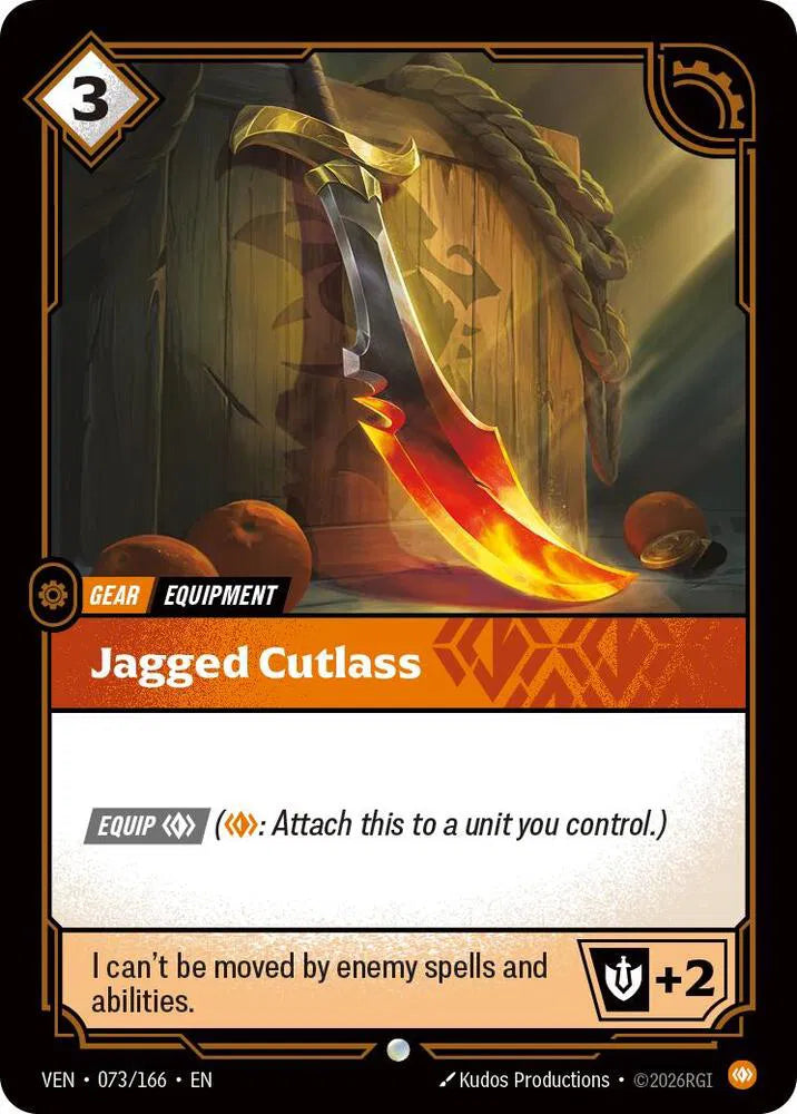 Jagged Cutlass 073/166 · Foil (Vendetta)