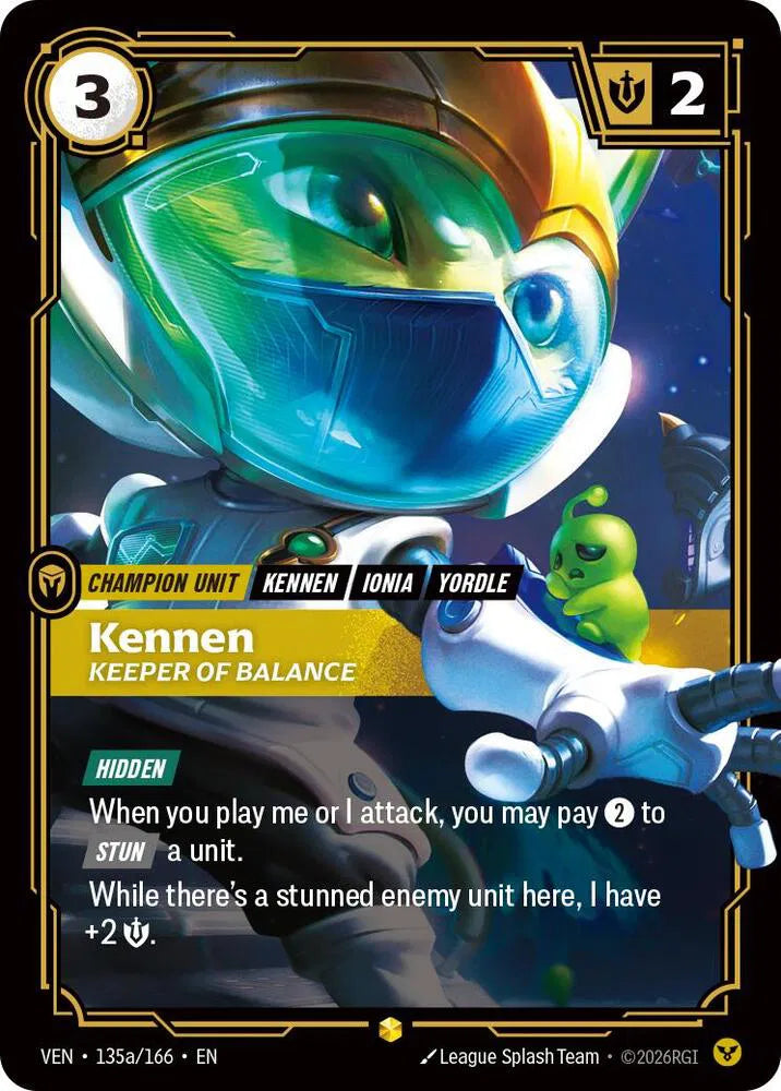 Kennen, Keeper of Balance (Alternate Art) 135a/166 · Foil (Vendetta)