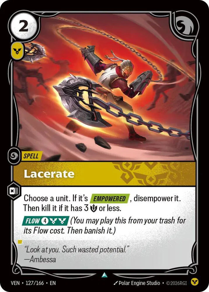 Lacerate 127/166 · Foil (Vendetta)