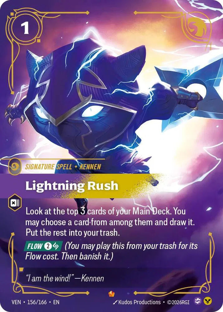 Lightning Rush 156/166 · Foil (Vendetta)