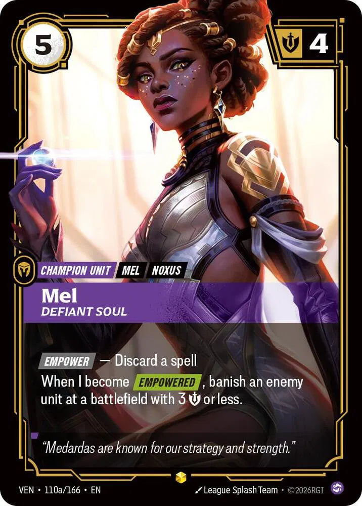 Mel, Defiant Soul (Alternate Art) 110a/166 (Vendetta)