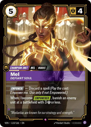 Mel, Defiant Soul 110/166 · Foil (Vendetta)