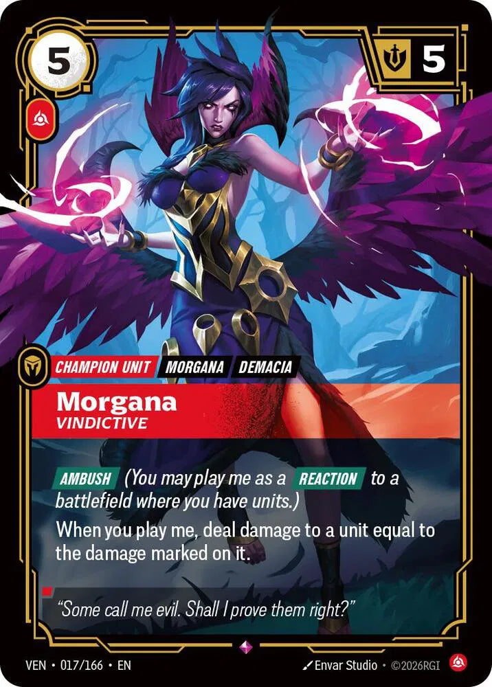Morgana, Vindictive 017/166 · Foil (Vendetta)