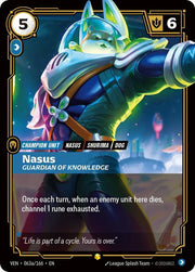 Nasus, Guardian of Knowledge (Alternate Art) 063a/166 · Foil (Vendetta)