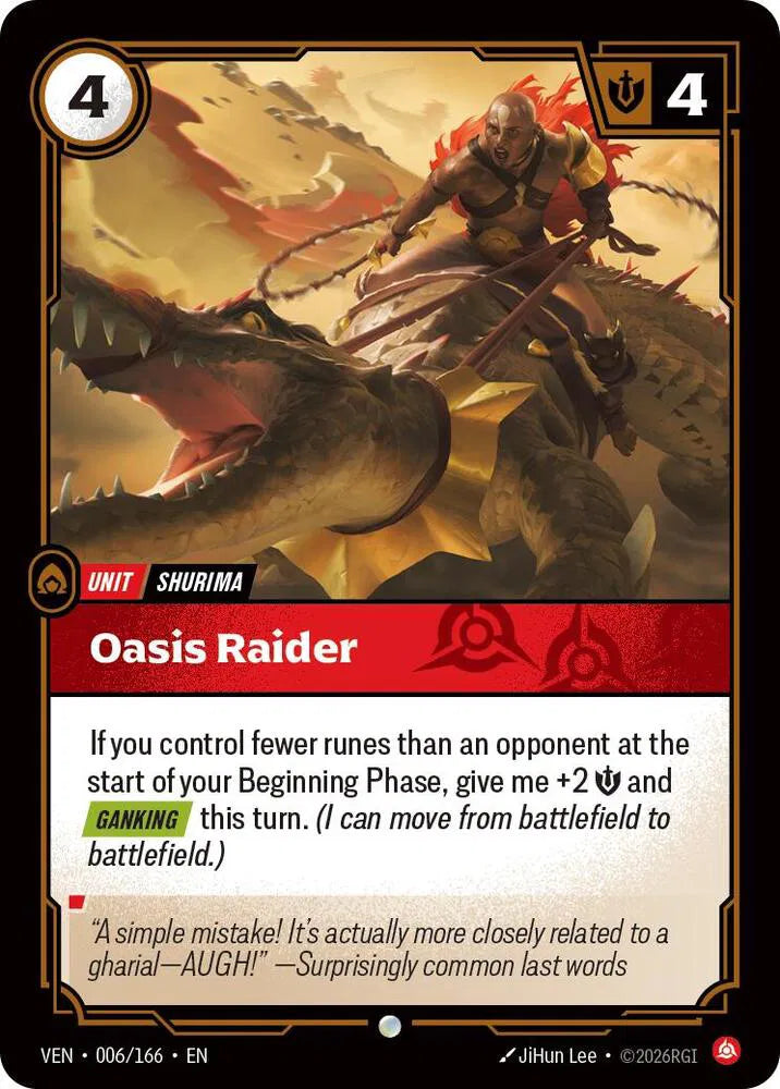 Oasis Raider 006/166 · Foil (Vendetta)