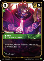 Shen, Scourge of Shadows (Alternate Art) 042a/166 (Vendetta)
