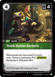 Tomb-Raider Barbara 037/166 · Foil (Vendetta)