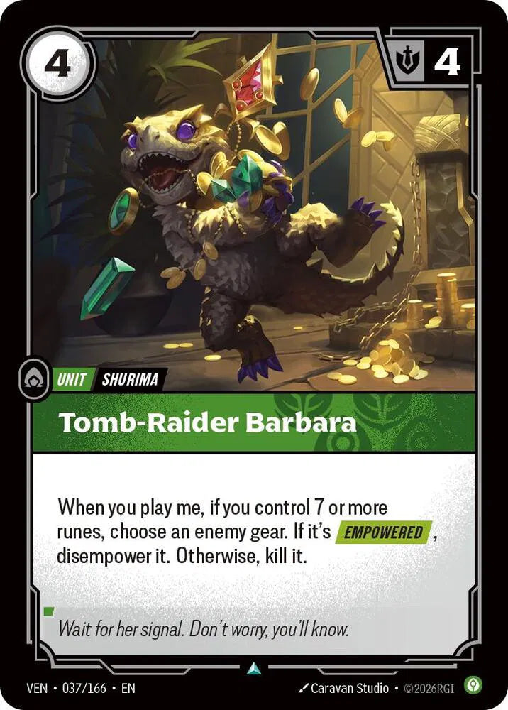 Tomb-Raider Barbara 037/166 · Foil (Vendetta)