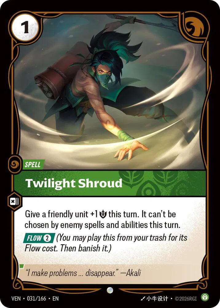 Twilight Shroud 031/166 · Foil (Vendetta)
