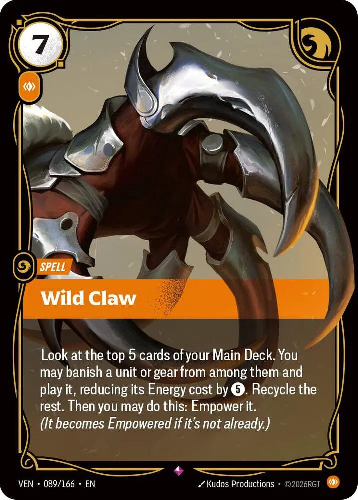 Wild Claw 089/166 · Foil (Vendetta)