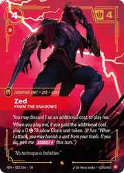 Zed, From the Shadows 023/166 (Vendetta)