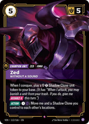 Zed, Without a Sound 112/166 · Foil (Vendetta)