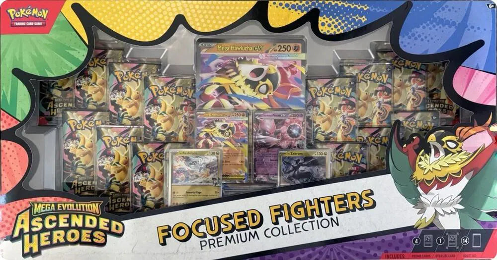 Ascended Heroes Focused Fighters Premium Collection (Sam's Club) · Collection Box