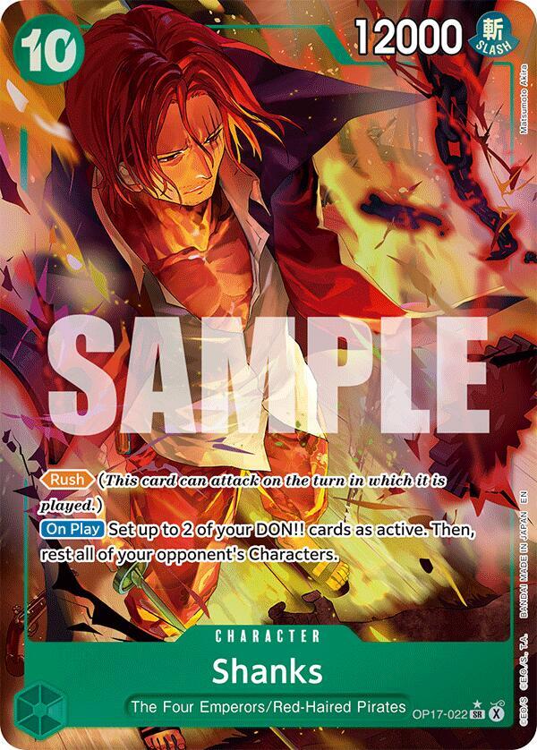 Shanks (022) (Alternate Art) OP17-022 (The World's Strongest Warriors)