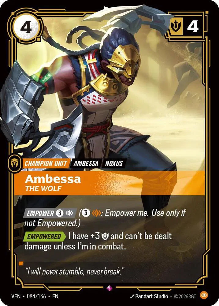 Ambessa, The Wolf 084/166 · Foil (Vendetta)