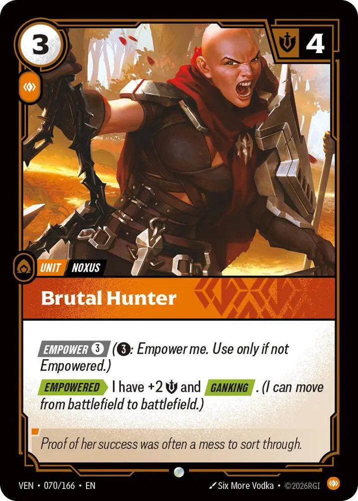 Brutal Hunter 070/166 · Foil (Vendetta)