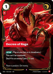 Decree of Rage 015/166 · Foil (Vendetta)