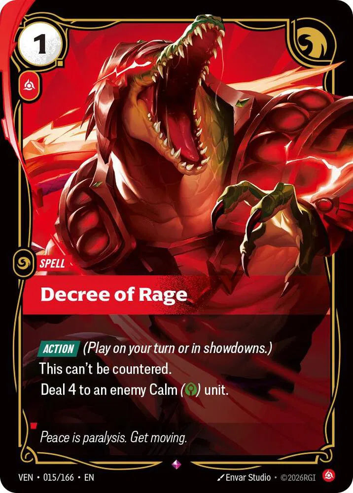Decree of Rage 015/166 · Foil (Vendetta)