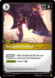 Escaped Grayback 124/166 · Foil (Vendetta)