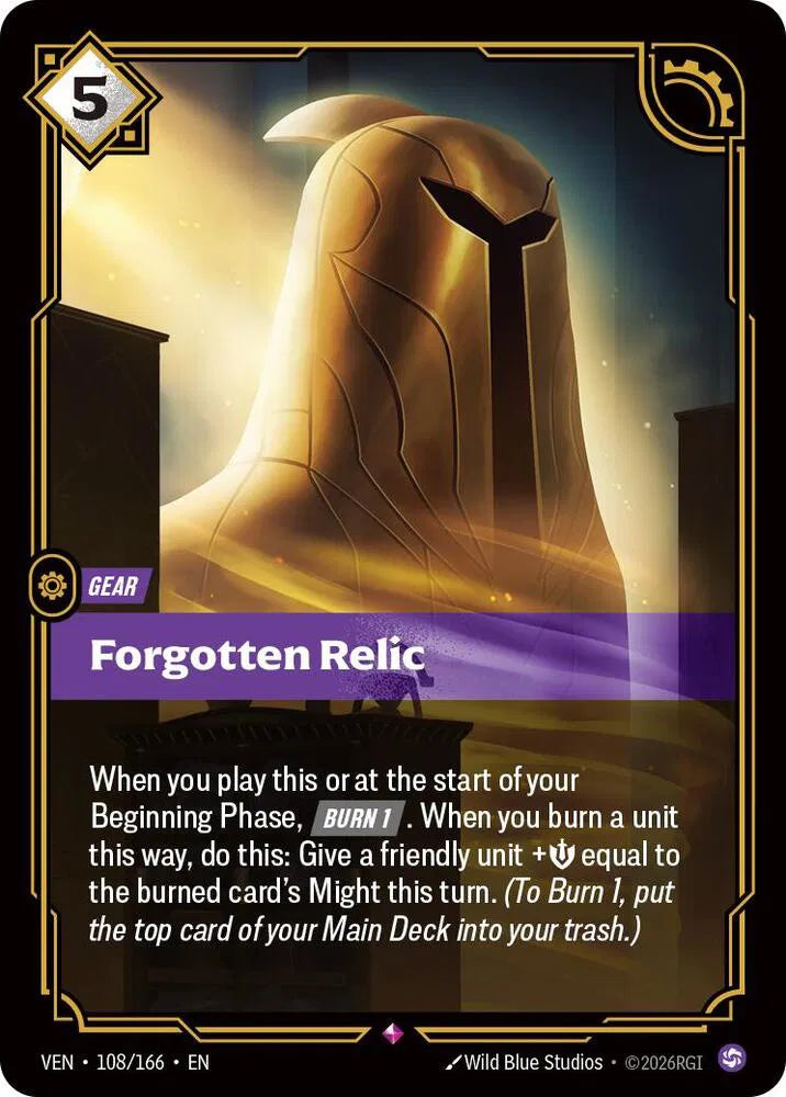 Forgotten Relic 108/166 · Foil (Vendetta)