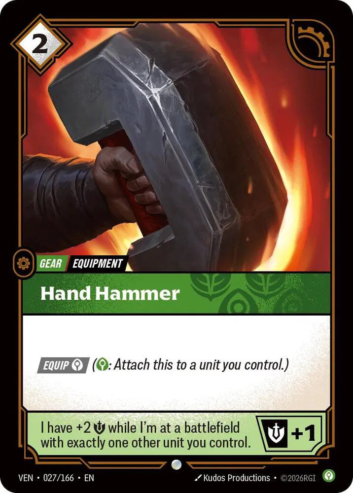 Hand Hammer 027/166 · Foil (Vendetta)