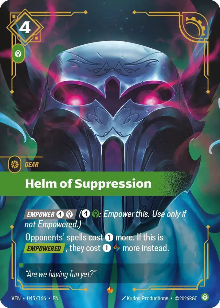 Helm of Suppression 045/166 · Foil (Vendetta)