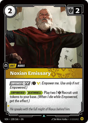 Noxian Emissary 128/166 · Foil (Vendetta)
