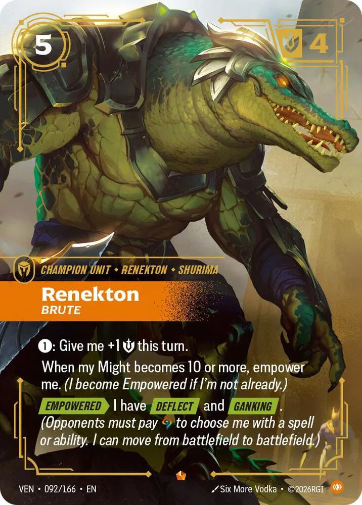 Renekton, Brute 092/166 (Vendetta)